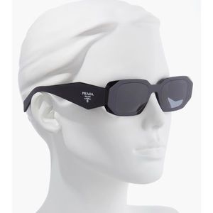Prada Runway 49mm Rectangular Sunglasses